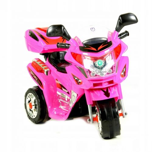  Motocicletta a batteria per bambini, baule LED MOTO-S-2-PINK