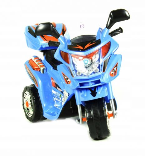  Motocicletta per bambini a batteria, baule LED MOTO-S-2-BLUE