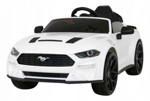  Auto Ford Mustang GT per bambini a batteria, Bianca + Regolazione sedile