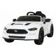  Auto Ford Mustang GT per bambini a batteria, Bianca + Regolazione sedile