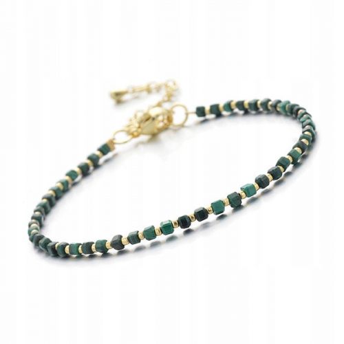  Bracciale in pietra di malachite