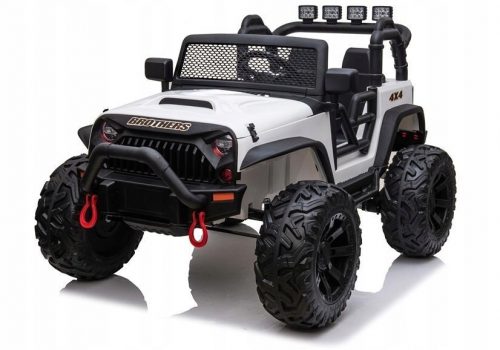  BATTERIA AUTO JEEP JEEP PER BAMBINI JC666 2X200W TELECOMANDO LED PELLE EVA