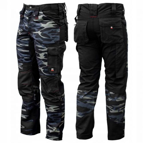  PANTALONI DA LAVORO DA UOMO CAMO FLESSIBILE RESISTENZA PANTALONI CARGO RINFORZATI ELASTICIZZATI