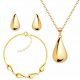  SET DI GIOIELLI IN ORO LACRIME IN ARGENTO 925 PLACCATO ORO