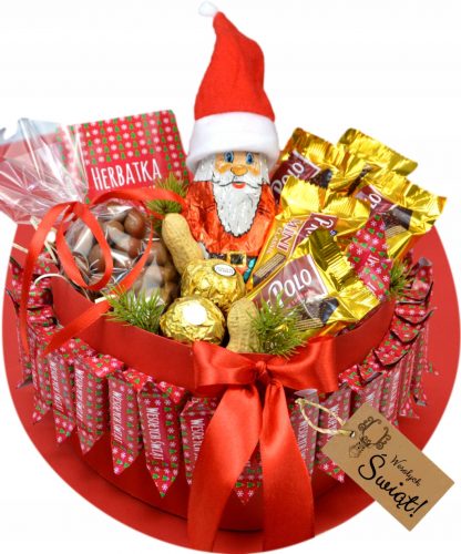  Cesto regalo CUORE BABBO NATALE Set natalizio Regalo di Natale