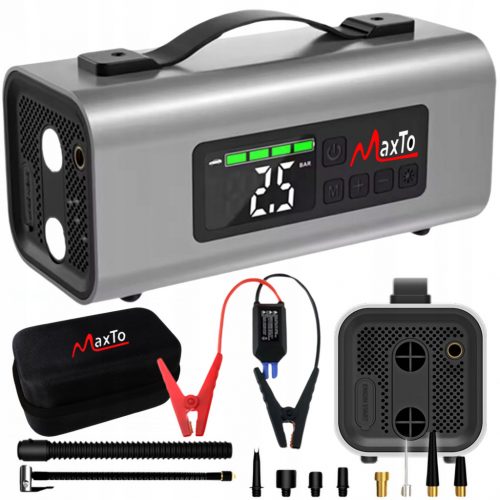  Jump Starter Booster Compressore per auto Ventilatore Powerbank