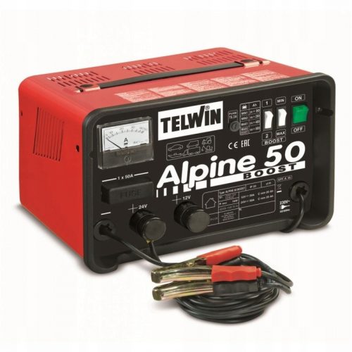  Raddrizzatore Telwin ALPINE 50 12/24V per la Carica di Batterie al Piombo