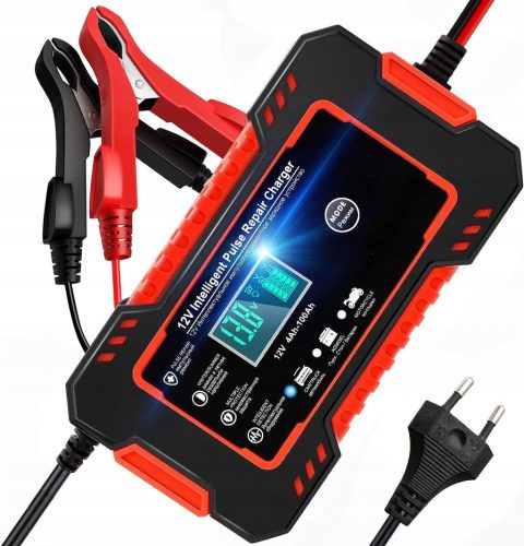  RADDRIZZATORE DA AUTO PER BATTERIE LCD 12V 6A FUNZIONE RIPARAZIONE CARICABATTERIE