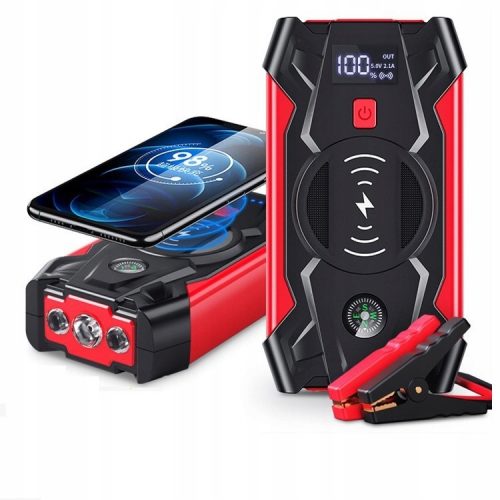  JUMP STARTER BOOSTER POWERBANK POTENTE SET TORCIA 20000mAh