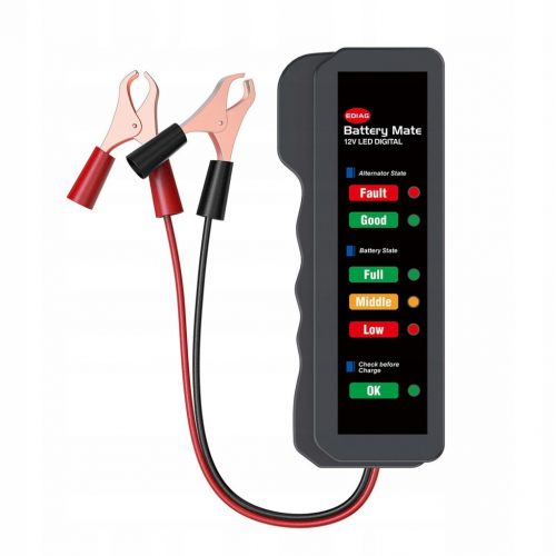  Display luci a LED Tester batteria moto 12V Test batteria automatico