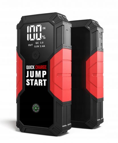  JUMP STARTER BOOSTER DISPOSITIVO DI AVVIAMENTO 12V POWER BANK PORTATILE LED