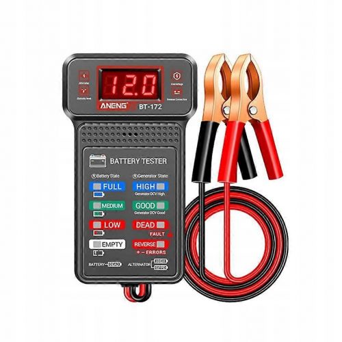  Tester batteria 12V con display LED per diagnostica auto