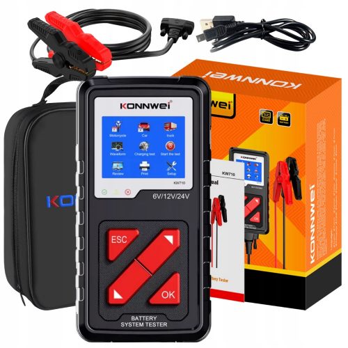  MENU POLACCO TESTER BATTERIA KONNWEI KW710