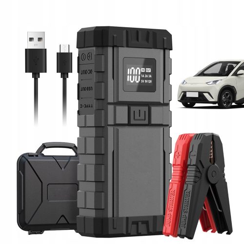  Power bank avviamento auto LED 1000A, resistente a tutte le condizioni atmosferiche