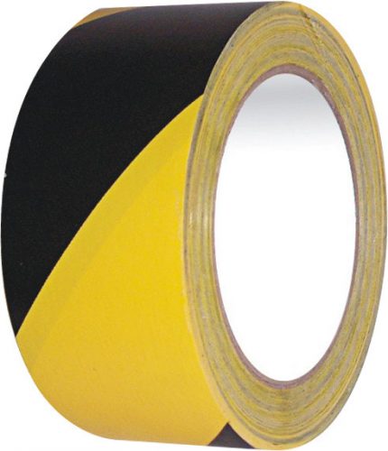 NASTRO AVVERTIMENTO GIALLO NERO 50 mm x 33 m Salute e sicurezza sul lavoro