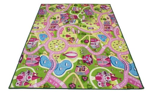  TAPPETO 150X200 TAPPETI PER BAMBINI FATTORIA STRADE CITTADINE