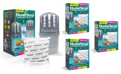 Humistop Humistop PW284 assorbiumidità 280 g + 4× Humistop assorbitore umidità 280 g