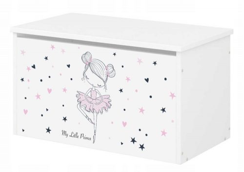  Baule portagiochi Baby Boo 70 x 40 cm bianco