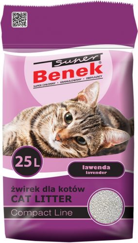  Lettiera in bentonite lavanda Super Benek 25 l