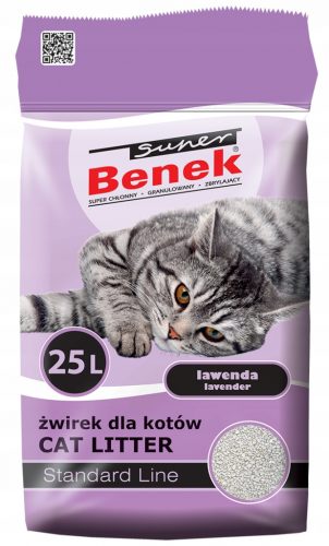  Lettiera per gatti Super Benek Lawenda 25L Viola + EBOOK