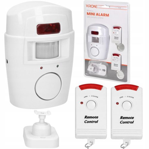 Allarme wireless Virone AS-1 bianco con 2 telecomandi