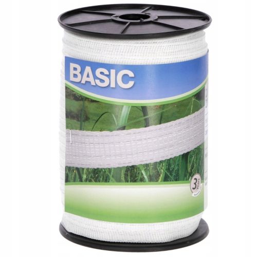 Nastro per recinzione BASIC, 200 mx 20 mm, bianco