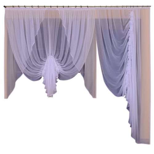 Tenda classica in voile 250 cm x 250