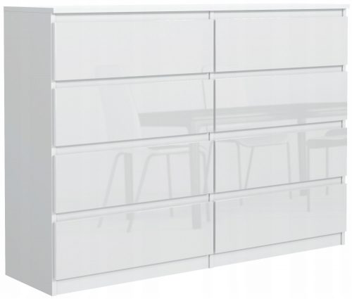  Cassettiera Meble Masztalerz POLA P 138,6 x 40 x 102 cm bianco lucido