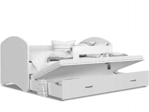  Letto estraibile Lucky P2, bianco, 200x90 cm