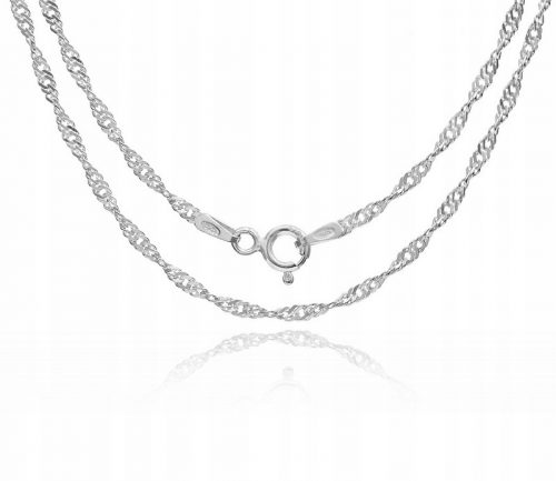  CATENA SINGAPORE 45 CM IN ARGENTO DA DONNA NUOVA 925