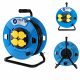 Cavo prolunga Hilark Reel da 50 m, 4 prese, blu