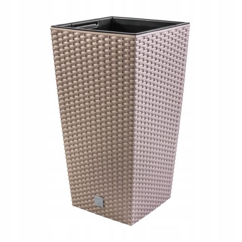  Vaso da fiori Prosperplast 32 cm x 32,5 x 61 cm diametro 1 cm in plastica tonalità marrone e beige