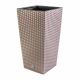  Vaso da fiori Prosperplast 32 cm x 32,5 x 61 cm diametro 1 cm in plastica tonalità marrone e beige