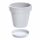  Vaso da fiori Lofly 24,8 cm x 24,8 x 35,2 cm diametro 24,8 cm plastica bianca