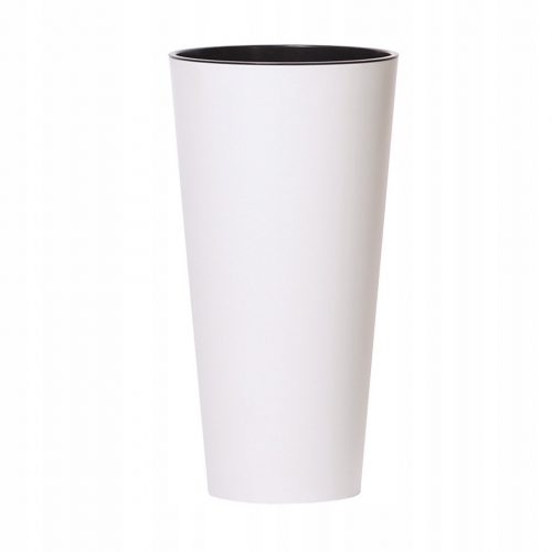  Vaso da fiori Prosperplast 25 cm x 25 x 47,6 cm diametro 25 cm plastica bianca