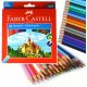  Faber-Castell Matite Pastelli 48 pz + Gomma LYRA Multicolor 1 pz.