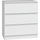  Cassettiera TopEshop Malwa 70 x 40 x 75 cm bianco lucido