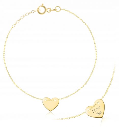  BRACCIALE A GAMBA CON CUORE IN ORO CELEBRITY 333