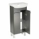 Paplinskimoebel Lugo mobile con lavabo 40x28,5x84,5 cm grafite