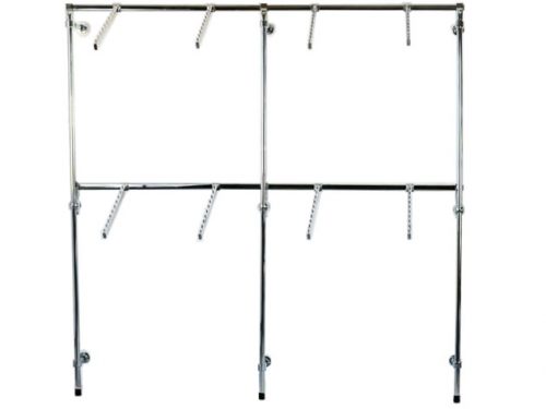 Scaffale da negozio, tubo ovale, 1,8 m, grucce, supporti, C1