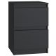 Comodino TopEshop Malwa 40 x 30 x 30 nero