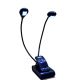  Lampada da tavolo con clip 2x2 LED nera Shott