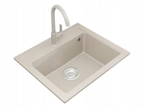 DARFOR DG016 lavello a una vasca, granito beige