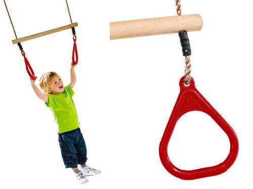 Altalena trapezio ginnica per bambini JF rossa