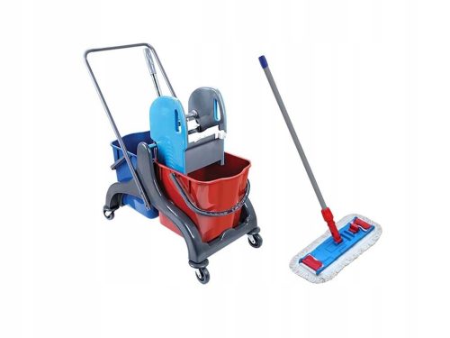 EASTMOP Carrello per pulizia in plastica 2 x 25 l