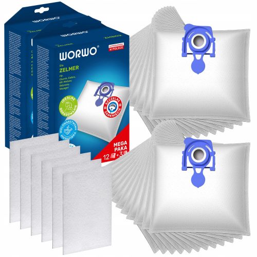  Sacchetto per aspirapolvere sintetico WES1001-BL 24 pz.