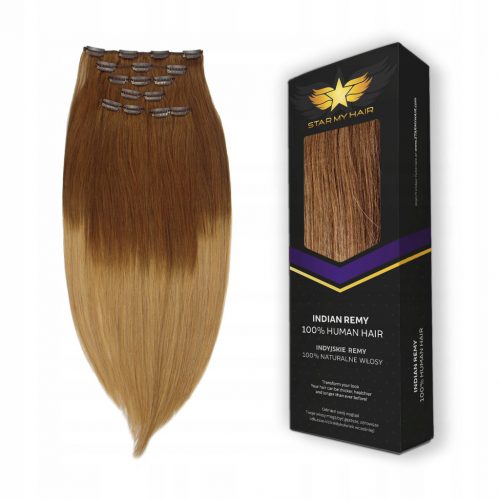  Fermaglio Star My Hair con ciocche naturali castano medio da 55 cm