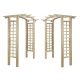 Pergolato - Pergola in legno PERGOLA AD ARCO IN LEGNO PERGOLA FIORIERA GRIGLIA ARCO 210 cm + Guanti Keilor DRAGON taglia 9 - L 1 paio