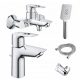 Set rubinetteria cromata Grohe