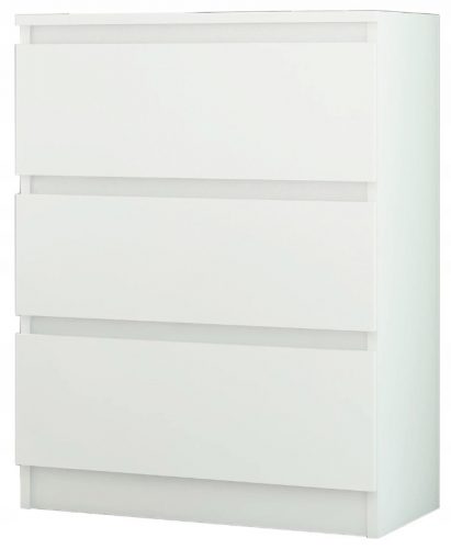  Cassettiera moderna Mobene 70 x 40 x 76 cm bianco opaco